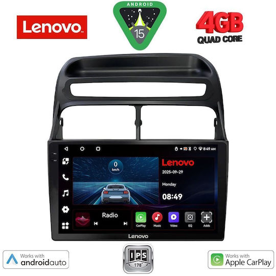 Lenovo Car Audio System for Fiat Linea 2007-2011 (Bluetooth/USB/AUX/WiFi/GPS/Apple-Carplay/Android-Auto) with Touch Screen 9"