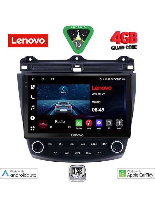 Lenovo Car Audio System for Honda Accord 2003-2007 (Bluetooth/USB/AUX/WiFi/GPS/Apple-Carplay/Android-Auto) with Touch Screen 10"