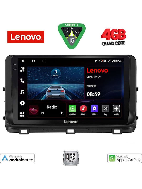 Lenovo Car Audio System for Kia Ceed / XCeed 2018-2022 (Bluetooth/USB/AUX/WiFi/GPS/Apple-Carplay/Android-Auto) with Touch Screen 10"