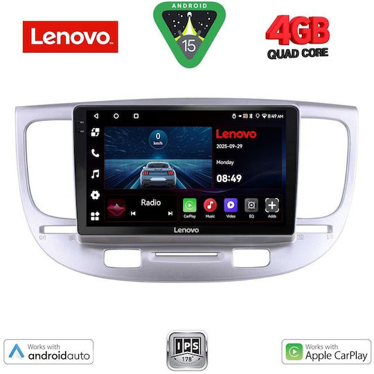 Lenovo Ηχοσύστημα Αυτοκινήτου για Kia Rio 2005-2011 (Bluetooth/USB/AUX/WiFi/GPS/Apple-Carplay/Android-Auto) με Οθόνη Αφής 9"