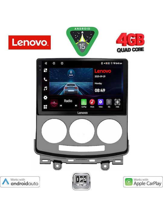 Lenovo Car Audio System for Mazda 5 2004-2010 (Bluetooth/USB/AUX/WiFi/GPS/Apple-Carplay/Android-Auto) with Touch Screen 9"