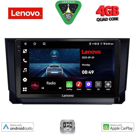 Lenovo Car Audio System for Mazda CX-9 2006-2015 (Bluetooth/USB/AUX/WiFi/GPS/Apple-Carplay/Android-Auto) with Touch Screen 10"