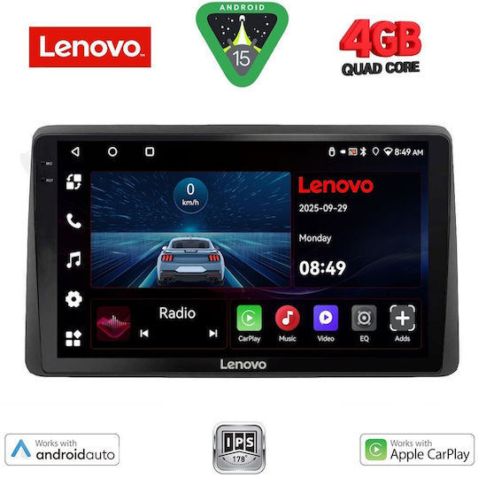 Lenovo Ηχοσύστημα Αυτοκινήτου για Nissan Navara 1998-2004 (Bluetooth/USB/AUX/WiFi/GPS/Apple-Carplay/Android-Auto) με Οθόνη Αφής 10"