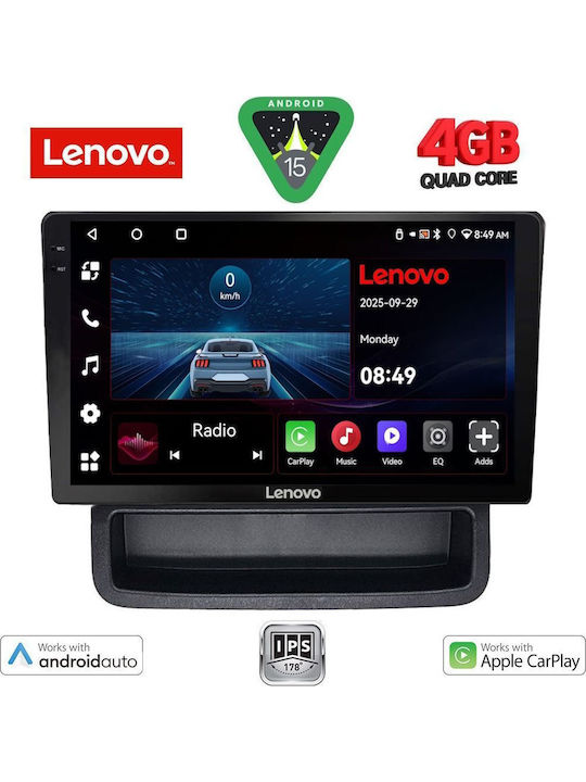 Lenovo Автомобилна Аудио Система (Блутут/USB/AUX/WiFi/GPS/Apple-Carplay/Android-Auto) с Тъчскрийн 10"