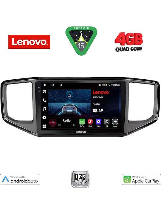 Lenovo Car Audio System for Volkswagen Amarok 2017-2022 (Bluetooth/USB/AUX/WiFi/GPS/Apple-Carplay/Android-Auto) with Touch Screen 9"