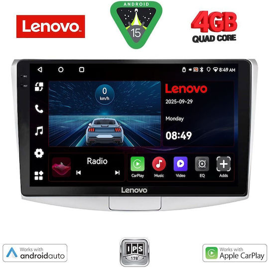Lenovo Car Audio System for Volkswagen Passat 2010-2015 (Bluetooth/USB/AUX/WiFi/GPS/Apple-Carplay/Android-Auto) with Touch Screen 10"