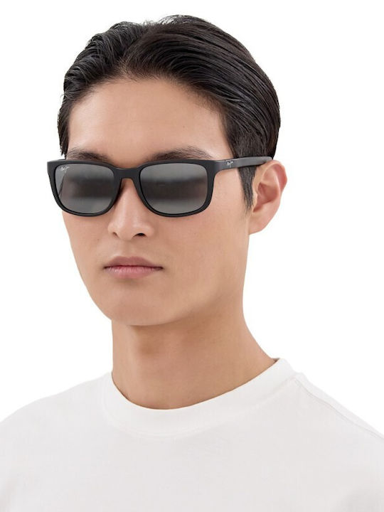 Maui Jim Unisex Γυαλιά Ηλίου με Λευκό Κοκκάλινο Σκελετό και Καφέ Φακό 599-001