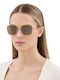 Maui Jim Women's Sunglasses with Beige Plastic Frame and Brown Lens 590-002