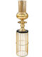 Marhome Candle Holder Metal in Gold Color 8x8x32cm 1pcs