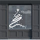 Weihnachtliche Schaufenster- und Wandsticker Baum Sterne 140x120cm