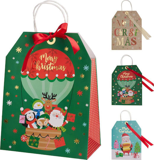 Koopman Papier Weihnachtlich Tasche für Geschenke Bunt 23x30x12cm.