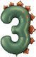 Balloon Jumbo Number 3 Green 92cm