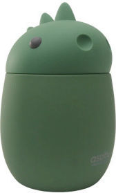 Asobu Bestie Kids Water Bottle Thermos Dinosaur Silicone 600ml