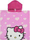 Stamion Kinder Strandponcho Hello Kitty Rosa 50x100cm Rosa