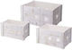Wooden Crate Frame Stars 35x25x18cm