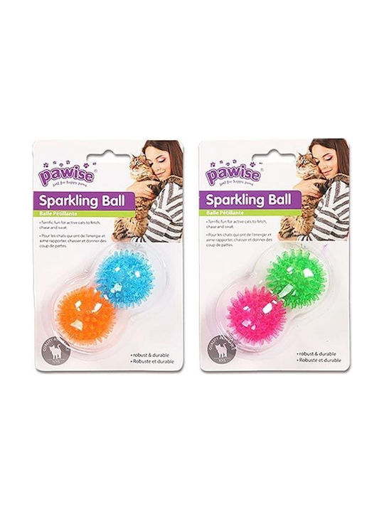Cat Toy Pawise Sparkling Ball 4.5cm Set 2 Pieces Random Color Selection