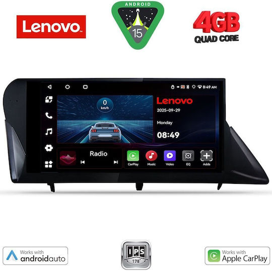 Lenovo Ηχοσύστημα Αυτοκινήτου για Lexus RX 2009-2014 (Bluetooth/USB/AUX/WiFi/GPS/Apple-Carplay/Android-Auto) με Οθόνη Αφής 9"