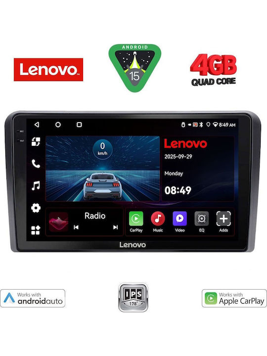 Lenovo Car Audio System for Ford Tourneo / Courier 2014 (Bluetooth/USB/AUX/WiFi/GPS/Apple-Carplay/Android-Auto) with Touch Screen 9"