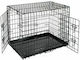 Ikaros Dog Wire Cage Medium with 2 Doors Black 77.5x48.5x55.5cm