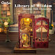 Cutebee Παιχνίδι Κατασκευών Book Nook Kit Library of Wisdom DIY