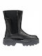 Leather Women's Ankle Boots Black