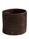Μεσαίο Κασπώ Rattan Καφέ 25x25x20εκ.