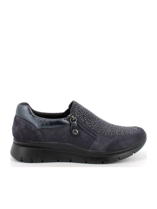 Anatomische Damen Slip-Ons Leder Lila