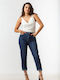 High Waist Women's Jean Trousers in Mom Fit