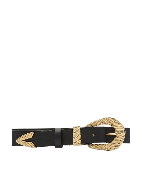 Leather Women's Belt Black