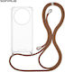 Silicone Case Cord Sonique Armor Clear Oppo Fin...