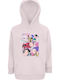 Kinder-Sweatshirt mit Kapuze Rosa
