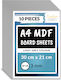 Creative Deco 10 X A4 МДФ Плоскост Сив 300 X 21...