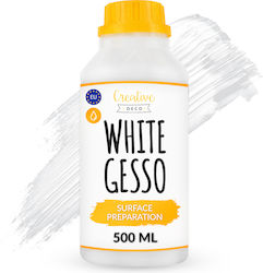 Creative Deco Acrylic Gesso White 500ml Professional Painting Primer Excellent Painting Base Ideal Professional Artists Pupils Students Creative Deco Acrylic Gesso White 500ml Professional Painting Primer Excellent Painting Base Ideal Professional Artists Pupils Students
