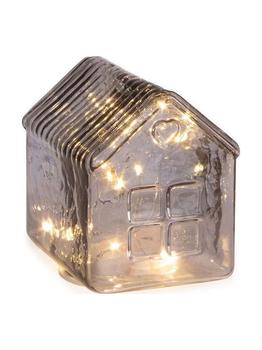 Bizzotto Crăciunescă Iluminată Decorativă Scenă Transparent cu Baterie 12x11.5x9.5cm.