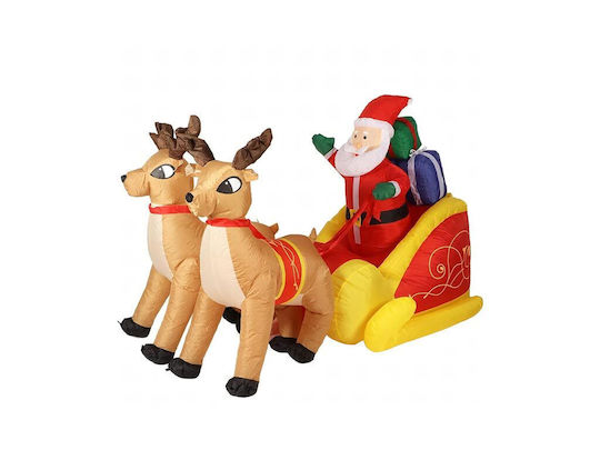 Inflatable Illuminated Santa Claus in Sleigh 220x130x110cm