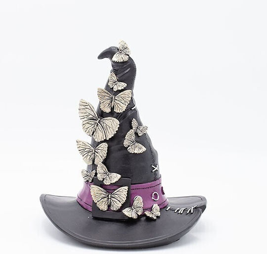 Carnival Hat Black for Halloween made of Plastic 1pcs