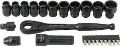 Sata ST09060G Ratschen- und Steckschlüssel-Set 1/2" 24 Stück Sata ST09060G Ratschen- und Steckschlüssel-Set 1/2" 24 Stück