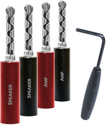 Audioquest Suregrip 100 Bananen Set 8