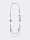 Weekend Maxmara Κολιέ Διπλό Επιχρυσωμένο