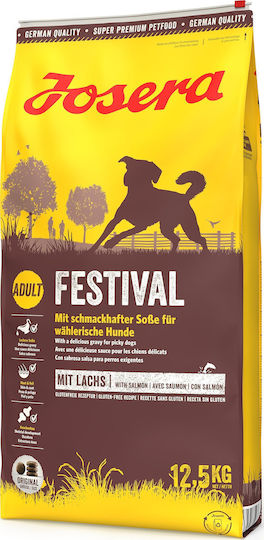 Josera Festival 12.5kg Dry Food for Adult Dogs with Meat, Salmon, Poultry, Rice, Liver and Potatoes