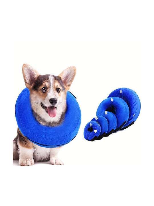 Inflatable Dog Collar Elizabeth Denik for Dogs XSmall 13-20cm Blue