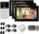 Kit Video Interfon Wi-Fi 3 Familii Mentor Sykt085b 10.1 Inch Ahd 2mp 24v 2 Fire Negru