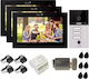 Kit Video Interfon Wi-Fi 3 Familii Mentor Sykt089b 7 Inch Ahd 2mp 24v 2 Fire 5în1 Negru