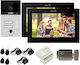 Kit Video Interfon Fără Fir Wi-Fi 2 Familii Mentor Sykt091b 10.1 Inch Ahd 2mp 24v 2-fire 5in1 Negru