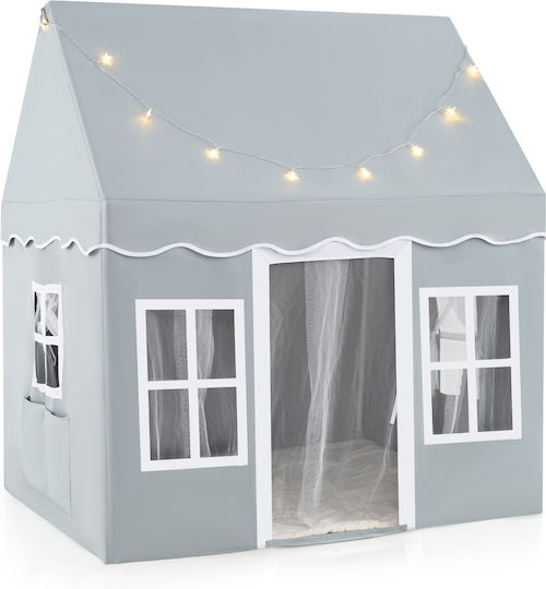 Costway Kids House Play Tent Gray