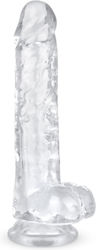 Easytoys Ρεαλιστικό Dildo με Όρχεις και Βεντούζα Διάφανο