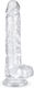 Easytoys Realistic Dildo with Balls and Suction Cup Transparent