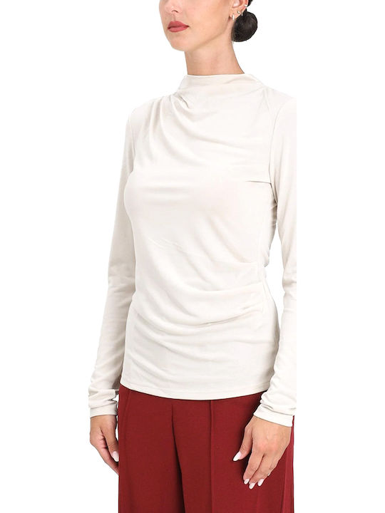 Only Life Damen Langärmeliges Top in Ecru