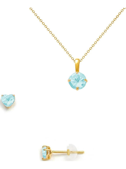 Margaritari Set with Earrings & Pendant from Go...