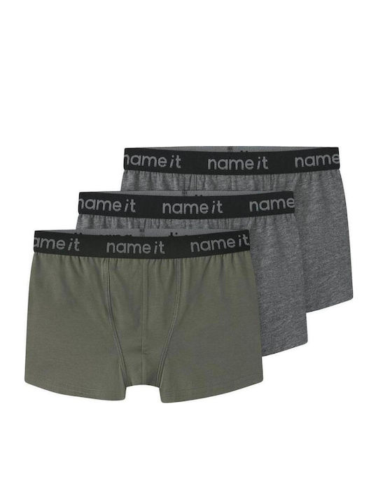 Name It Set of Kids' Boxers Gray